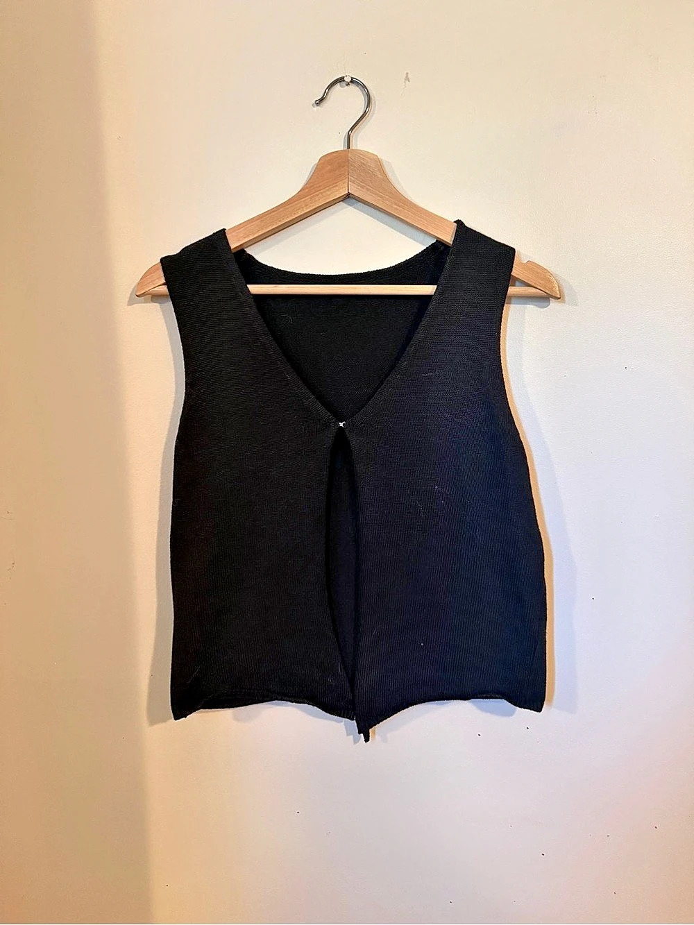 Black V-Neck Tank Top Like New